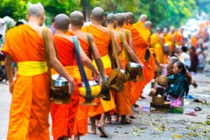 Easia Travel Luang Prabang Local Morning Discovery by Tuk Tuk Alms Giving Luang Prabang 800px