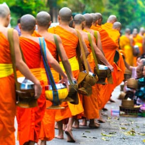 Easia Travel Luang Prabang Local Morning Discovery by Tuk Tuk Alms Giving Luang Prabang 800px